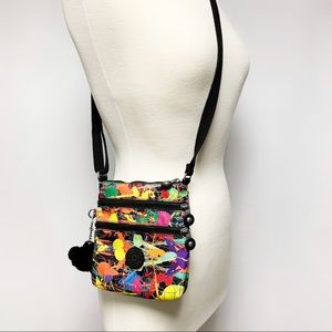 KIPLING Paint Splatter Print Mini Crossbody Bag